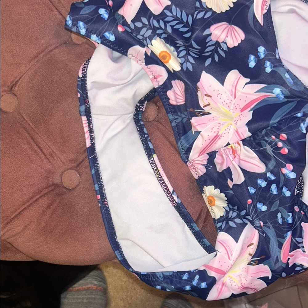 Floral Ruffle Swimsuit - Picture 4 of 8